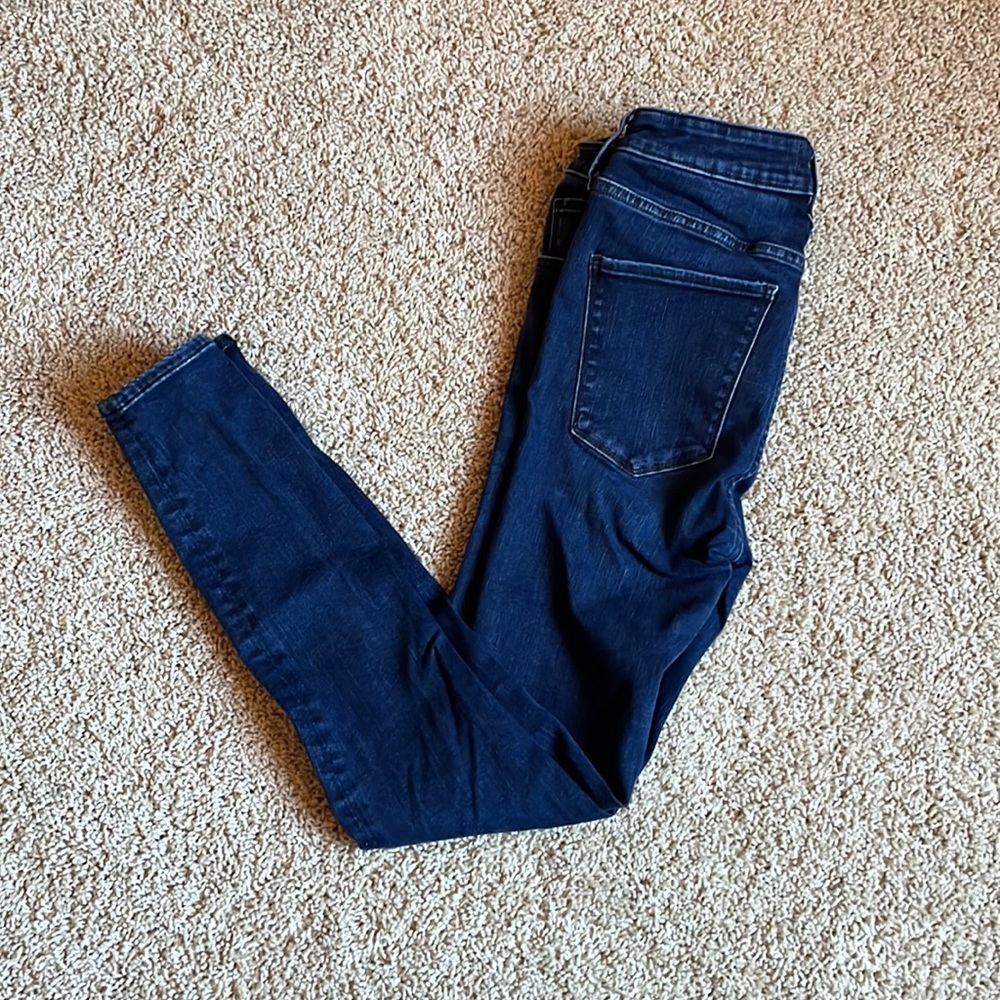 Abercrombie & Fitch Simone High Rise Super Skinny Jean Dark Wash